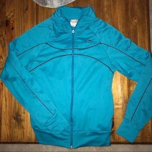 ❤️Nike Teal & Gray Track Zip Up Size Small